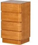 fejo kommode 4 schubladen mdf braun - Braun
