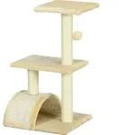 PawHut Kratzbaum 72 cm Katzenturm mit Pl&uuml;schballen, Sisalst&auml;mme, Plattform,