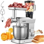 VEVOR multifunktionale K&uuml;chenmaschine elektrisch 1300 W mit Edelstahlsch&uuml;ssel...