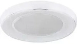 LED Deckenleuchte, Kristalle, dimmbar, Fernbedienung - Silber/Wei&szlig;/Blau