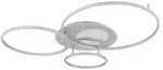 LED Deckenleuchte, silber, dimmbar, Fernbedienung, L 116 cm - Silber