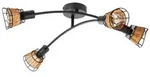 NOWA Deckenleuchte Metall schwarz matt, 4x E14 - Schwarz/Beige