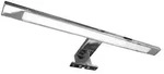 Minimalistische Spiegelleuchte verchromt 450x35x110mm IP44 700 Lumen f&uuml;r Wand &