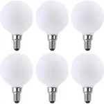 6 x LED Filament Leuchtmittel Globe G60 4W = 33W E14 opal 350lm warmwei&szlig; 2700K