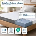 ARENSBERGER LINA, Gelschaum Matratze 180x200 cm &ndash; 11 cm NANOCELL&reg; Gel-Schaum...