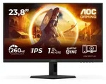 AOC G4 24G4ZREP, 60,5 cm (23.8"), 1920 x 1080 Pixel, Full HD, LCD, 1 ms, Schwarz, Rot