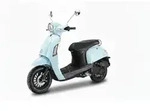 Motorroller Massimo 50ccm 45km/h, Euro 5, babyblau GT Union, Sitzbank schwarz - Blau