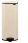 Brabantia Bo Pedal Bin, 30 l, Rechteckig, Stahl, Beige, Terrasse, Stahl - Beige
