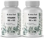 Vitamin D3 + K2 Tabletten - 20.000 I.E. + 200mcg - 100% rein & hochdosiert &ndash; 2x