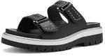 Damen Pantolette Malaga 35 - Schwarz - 35