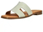 Oh! My Sandals Pantoletten Pantoletten Leder - T&uuml;rkis - 40