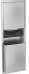 KWC AR Papier-Abfall-Kombi, RODAN, Edst., 408x1145x169 mm, Unterputz, ca. 23 l