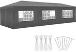 tectake&reg; Pavillon Miramas 9 x 3 m, im Stecksystem - Grau