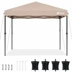 Sekey Faltpavillon 3x3 wasserdicht, Pop Up Pavillon mit 4 Sands&auml;cken,...