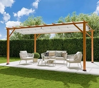 Paragon Outdoor 05010, Paragon Outdoor Aluminium Pergola Florenz 1116 Holzoptik
