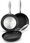 Pfanne Monix M741224 &Oslash; 24 cm Quantanium Schwarz - Schwarz/Silber