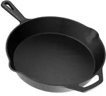 YASHE Gusseisenpfanne YFFRA26005, 26 cm, 3 L, Schwarz - Schwarz