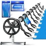 KESSER&reg; Pool Aufroller Premium Aufrollsystem 3m - 5,70m | Mit R&auml;dern | f&uuml;r