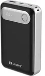 Sandberg 421-41, 20000 mAh, Lithium Polymer (LiPo), 3,7 V, Schwarz, Silber -