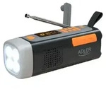 Notfall-Solarradio + Kurbel, LED-Taschenlampe 4 W, Powerbank 4500 mAh AD 1920 -