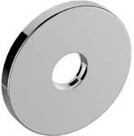 Keuco Wandrosette IXMO 105 mm, rund, aus Messing schwarzchrom geb&uuml;rstet - Gold