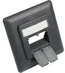 Zentralst&uuml;ck 50x50mm inkl. Abdeckrahmen 80x80mm f&uuml;r Netzwerkdosen,...