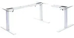 Gestell HWC-D40, variables Tischgestell f&uuml;r Eck-Schreibtisch, elektrisch
