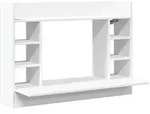 vidaXL Wand-Schreibtisch Wei&szlig; 105x48x75 cm Holzwerkstoff - Wei&szlig;