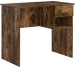 vidaXL Schreibtisch Ger&auml;ucherte Eiche 90 x 49 x 75 cm Holzwerkstoff - Braun