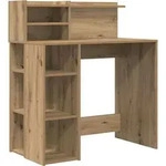 vidaXL Schreibtisch Artisan-Eiche 90 x 48 x 101,5 cm Holzwerkstoff - Braun