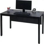 Schreibtisch MCW-E94, B&uuml;rotisch Computertisch 120x60cm schwarz - Schwarz