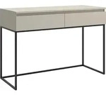 Selsey Bemmi - Schminktisch Schreibtisch, Graubeige mit schwarzem...