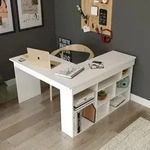 Skye Decor, Ct5-W, Schreibtisch, 100 % MELAMINBESCHICHTETE SPANPLATTEN, Wei&szlig;,...