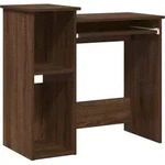 vidaXL Schreibtisch mit Regal Braun Eichen-Optik 84x40x78 cm - Braun