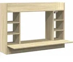 vidaXL Wand-Schreibtisch Sonoma Eiche 105x48x75 cm Holzwerkstoff - Braun