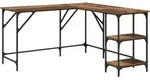 vidaXL Schreibtisch Altholz 139 x 139 x 75 cm Holzwerkstoff - Braun