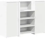 vidaXL Empfangstheke Wei&szlig; 135x50x103,5 cm Holzwerkstoff - Wei&szlig;