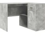 vidaXL Eck-Schreibtisch mit Schubladen Beton Grau 102 x 88 x 75 cm - Grau