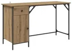 vidaXL Computertisch Artisan-Eiche 131 x 48 x 75 cm Holzwerkstoff - Braun