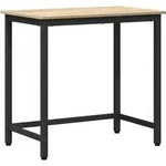 vidaXL Tisch Sonoma-Eiche 100 x 50 x 76,5 cm Ingenieure Holz und Stahl - Braun