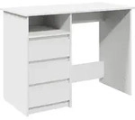 vidaXL Schreibtisch Wei&szlig; 102x50x75 cm Holzwerkstoff - Wei&szlig;