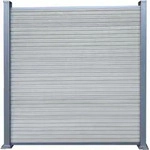 TeJe WAREN WPC Steckzaun-Set Smoke White ca. 175 x 180 cm 12 Zaunlamellen