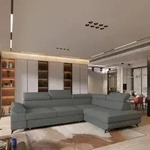 Masseno Ecksofa FAVIEN R-S mit Schlaffunktion L-Form, Sofa mit Bettkasten,