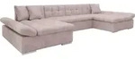MIRJAN24 Ecksofa Alia Premium mit Regulierbare Armlehnen, U-Form Schlafsofa vom