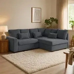 BEAUTYSOFA | Ecksofa RAMO 229 cm, Ecksofa mit Schlaffunktion 160x200 cm,...