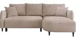 MIRJAN24 Ecksofa Sycylia, Couch mit Bettkasten und Schlaffunktion, Holzf&uuml;&szlig;e,