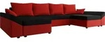 MIRJAN24 Ecksofa Dante U, Eckcouch, Couch mit Bettkasten und Schlaffunktion,...