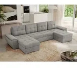 MKS MEBLE Sofa mit Schlaffunktion - Wohnlandschaft u form - Ecksofa mit