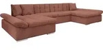 MIRJAN24 Ecksofa Alia Cord mit Regulierbare Armlehnen, U-Form Schlafsofa vom