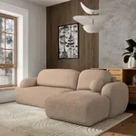 Masseno Ecksofa MODENZA N R-S mit Schlaffunktion L-Form, Sofa mit Bettkasten,